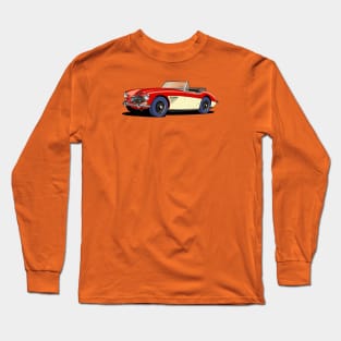 Two tone Austin-Healey 3000  in red and cream Long Sleeve T-Shirt